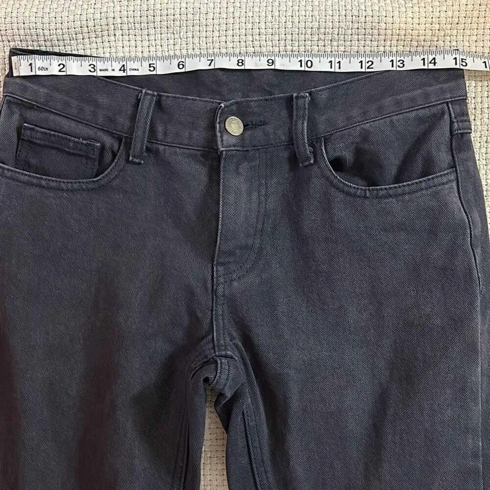 J Galt Black Flare Jeans Faded Denim grunge‎ skater y2k Size S